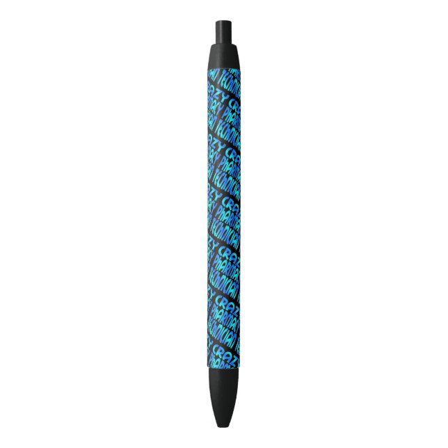 Crazy Pharmacy Technician Black Ink Pen (Front Vertical)
