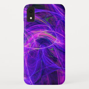 CRAZY PHOTON Abstract Purple Blue Fractals Swirls Case-Mate iPhone Case