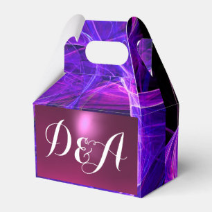 CRAZY PHOTON  GEMSTONE blue purple MONOGRAM Favour Box