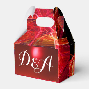 CRAZY PHOTON GEMSTONE RED RUBY MONOGRAM FAVOUR BOX