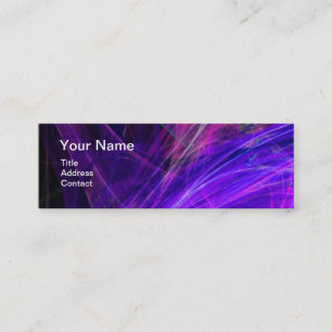 CRAZY PHOTON MONOGRAM gem purple Mini Business Card