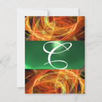 CRAZY PHOTON MONOGRAM yellow emerald green