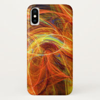 CRAZY PHOTON Orange Pink Yellow Fractal Swirls
