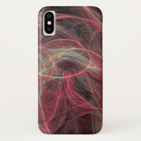 CRAZY PHOTON Pink Grey Fractal Waves