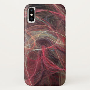 CRAZY PHOTON Pink Grey Fractal Waves Case-Mate iPhone Case