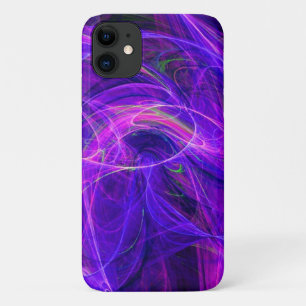 CRAZY PHOTON Purple Blue Fractal Swirls Case-Mate iPhone Case