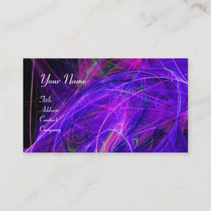 CRAZY PHOTON vibrant soft black blue purple Business Card
