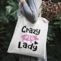 Crazy Pig Lady funny pig