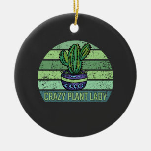 Crazy Plant Lady Ceramic Tree Decoration