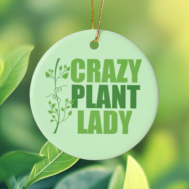 Crazy Plant Lady Ceramic Tree Decoration (Creator Uploaded)