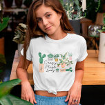 Crazy Plant Lady | Chic Watercolor Potted Plants T-Shirt<br><div class="desc">Are you crazy about plants? or know someone who just can't get enough of their plants? Then this "Crazy Plant Lady" t-shirt is perfect for yourself or a gift. Our design features a beautiful assortment of our handpainted watercolor-potted plants. "Crazy Plant Lady" displayed within the plant varieties in a chic...</div>