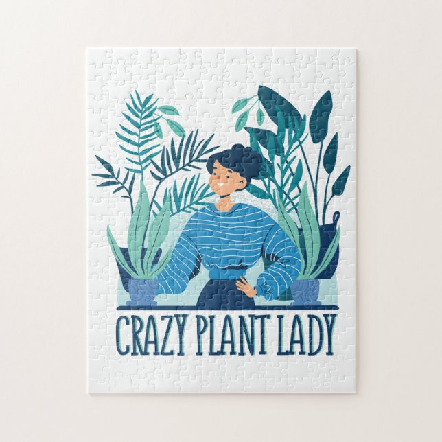 Crazy Plant Lady Jigsaw Puzzle (Vertical)