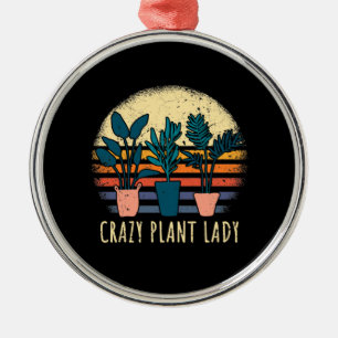 Crazy Plant Lady  Metal Tree Decoration