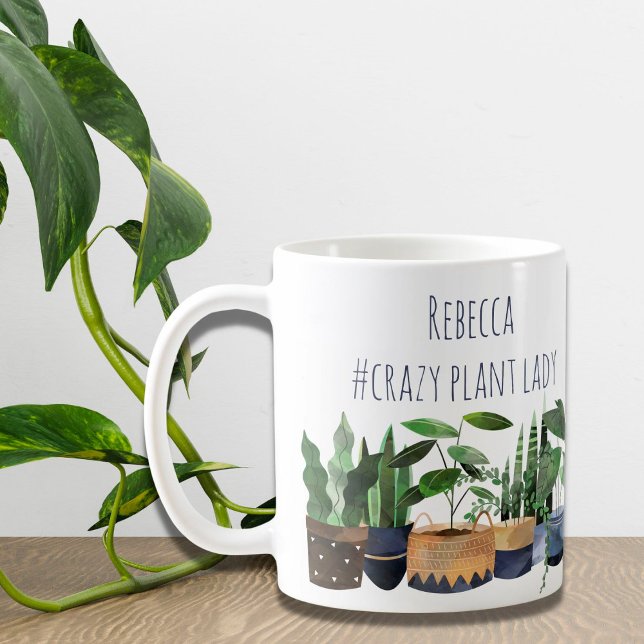 Crazy Plant Lady Pot Plant & Cactus  Coffee Mug (Creator Uploaded)