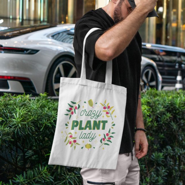 Crazy Plant Lady Tote Bag (Creator Uploaded)