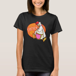 Crazy Poultry Chicken Strange Eyes Poultry Feather T-Shirt