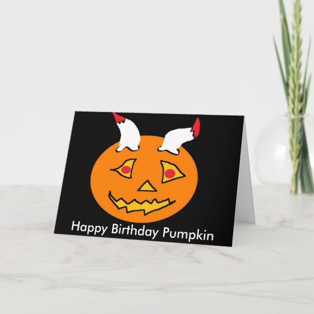 crazy pumpkin card (Front)