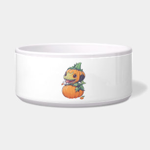 crazy pumpkin trying to eat spooky 