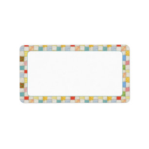 CRAZY QUILT 1.25"x2.375" Labels