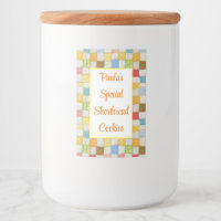CRAZY QUILT 2"X3" Food Container Label (Vertical)