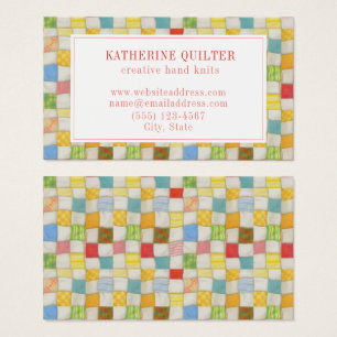 CRAZY QUILT 3.5x2 Business Card