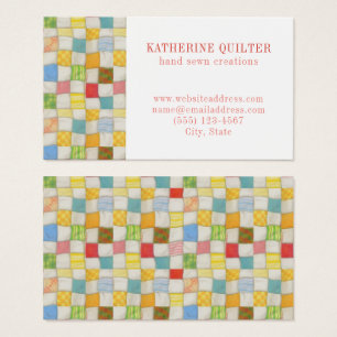 CRAZY QUILT 3.5x2 Business Card III
