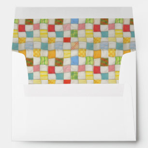 CRAZY QUILT A7 Envelope (5x7 cards) / White