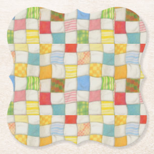 CRAZY QUILT Bracket Paper Coasters