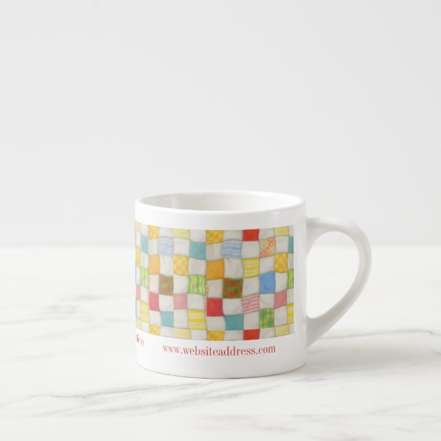 CRAZY QUILT Business ID Espresso Cup (Right)