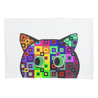 Crazy Quilt Cat Pillowcase