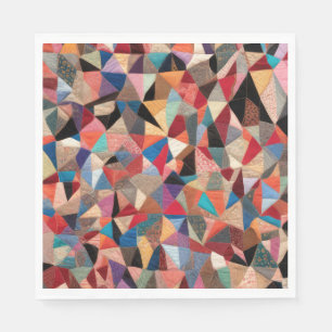 Crazy Quilt Design Napkin