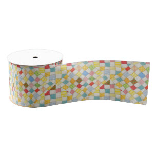 CRAZY QUILT II 3" Wide Grosgrain Ribbon