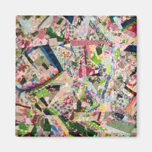 Crazy Quilt in Spring Colours Magnet