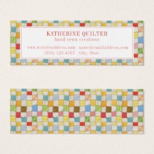 CRAZY QUILT Mini Business Card
