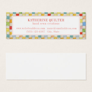 CRAZY QUILT Mini Business Card II