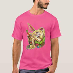 Crazy Rabbit In The Basket T-Shirt