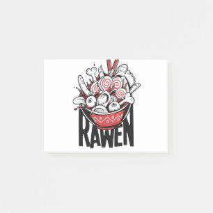 Crazy Ramen Noodle Zombie Design Post-it Notes