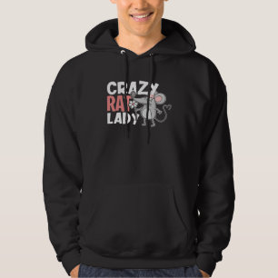 Crazy Rat Lady   Cute  For Pet Rat Owner Hoodie