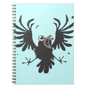 Crazy Raven~notebook Spiral Notebook