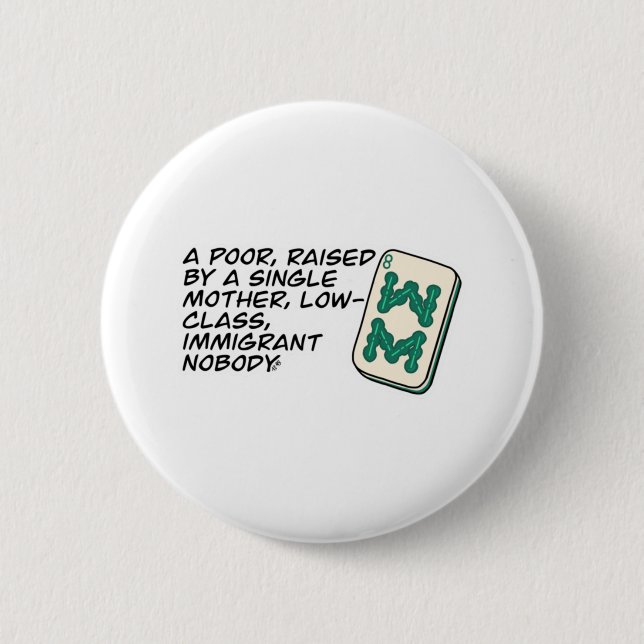 Crazy Rich Asians Mahjong scene quote Classic 6 Cm Round Badge (Front)