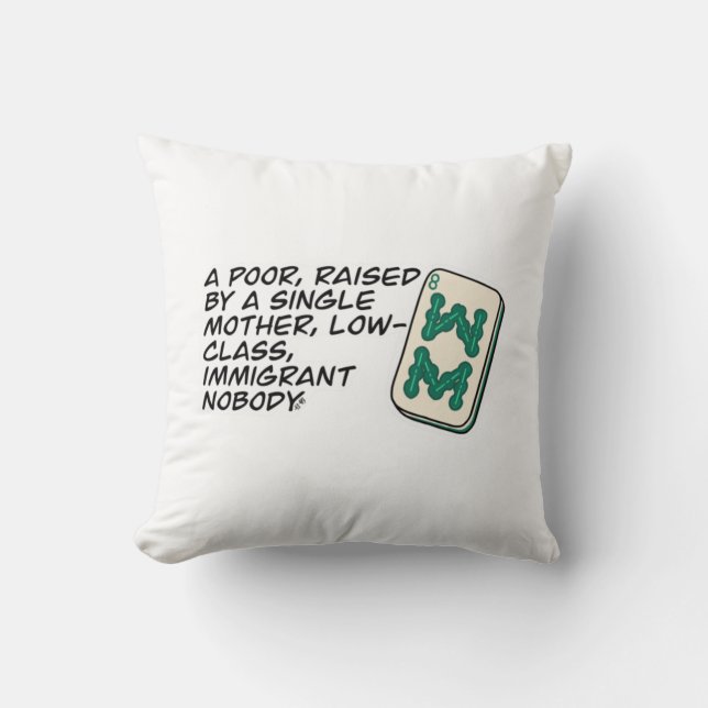 Crazy Rich Asians Mahjong scene quote Classic Cushion (Front)