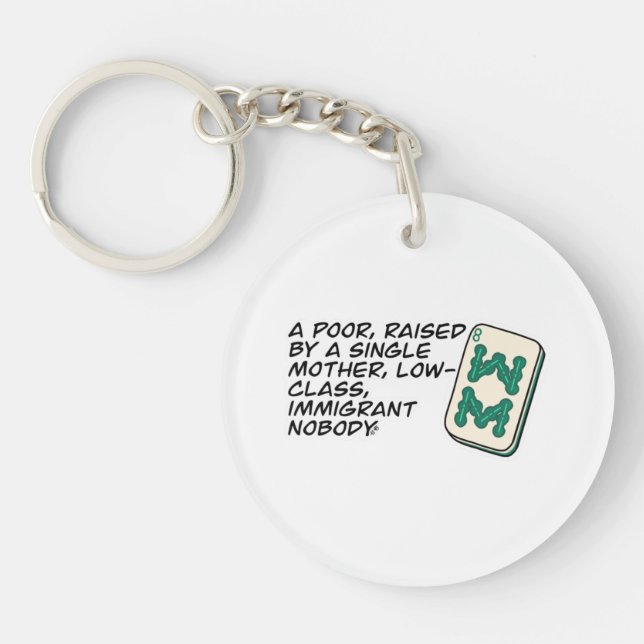 Crazy Rich Asians Mahjong scene quote Classic Key Ring (Front)