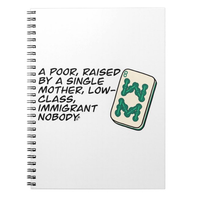 Crazy Rich Asians Mahjong scene quote Classic Notebook (Front)