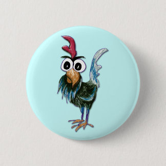 Crazy Rooster Button