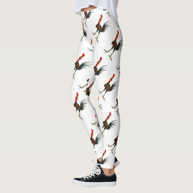 Crazy Rooster Leggings (Left)