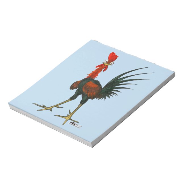 Crazy Rooster Notepad (Rotated)