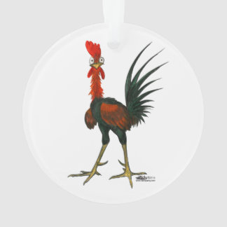Crazy Rooster Ornament