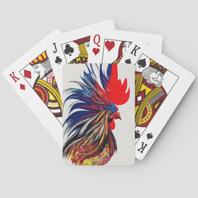 Crazy Rooster Playing Cards (Back)