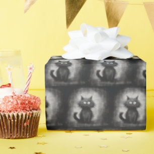 Crazy Scruffy Cat Wrapping Paper