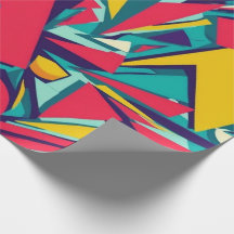 Crazy Shapes Wrapping Paper